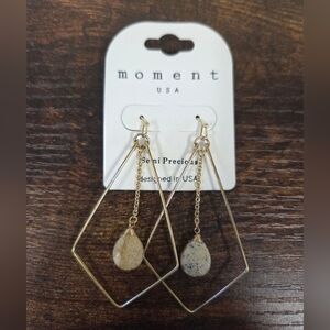 🆕️Moment USA Semi-precious Stone Drop Earrings
